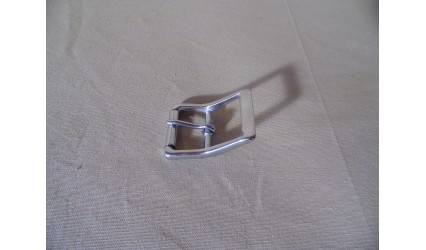 Boucle inox à rouleau avec passe pour cuir 38mm