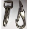Mousquetons de guide inox 66x25 mm