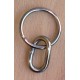 Anneau inox à maillon torsé pour attelle