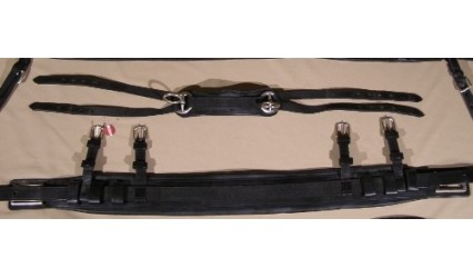 Bricole cuir et nylon marathon en trait 45 mm