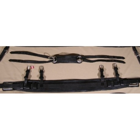 Bricole cuir et nylon marathon en trait 45 mm