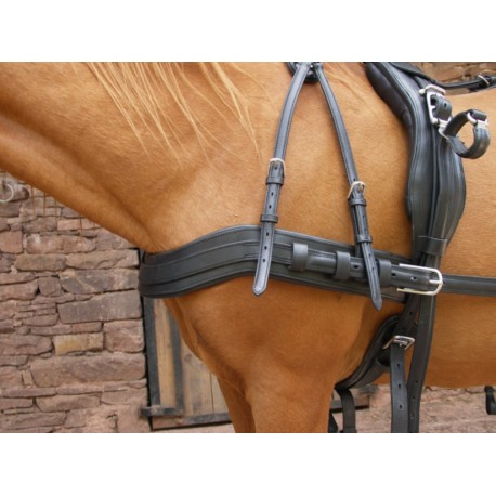 Plus-value pour harnais diplomate : cuir anglais