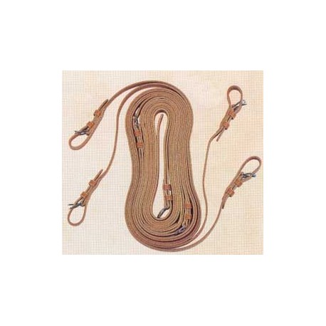 Guides en tandem complete grip + cuir london - volée et brancardier