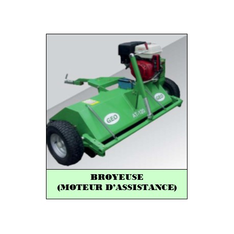 Broyeuse avec moteur d'assistance