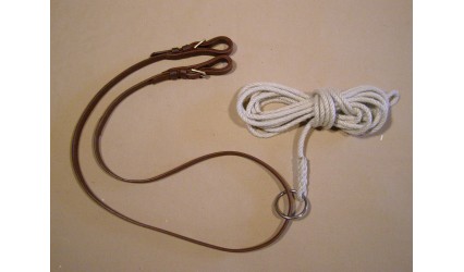 Cordeau sangle cuir et corde