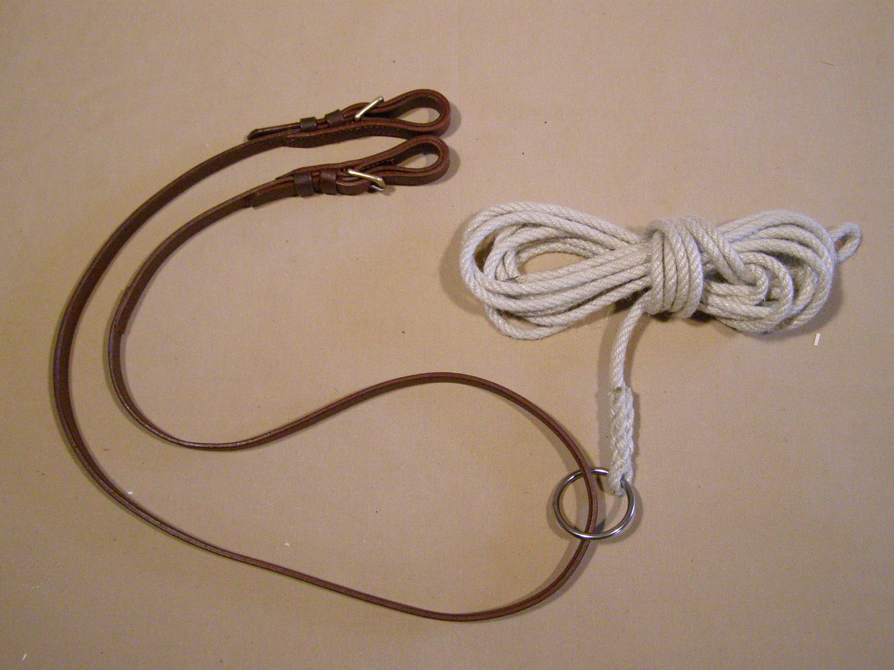 Traits corde réglable pour chevaux