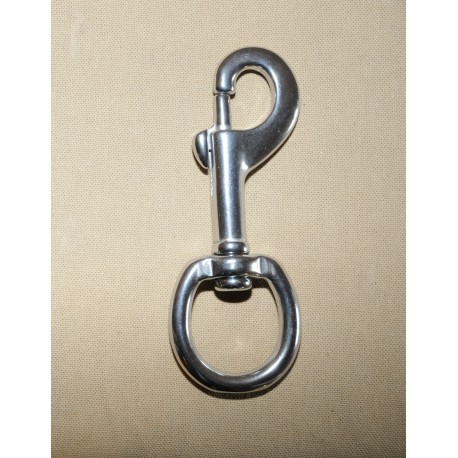 Mousqueton de longe inox 140 mm