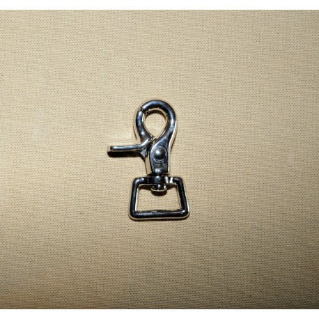 Mousquetons de guide mexicain nickelé 27x67 mm