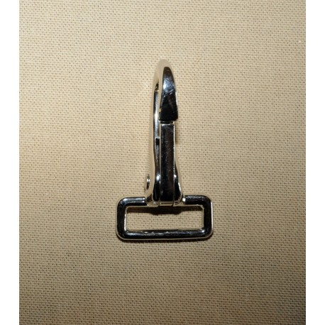 Mousquetons de guide nickelé 27x64 mm